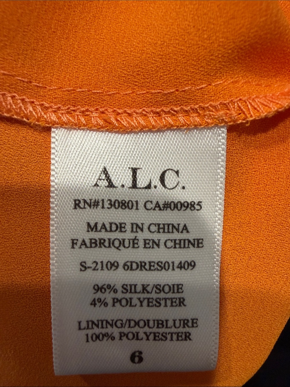 A.L.C. Orange Maxi Dress - Picture 5 of 5